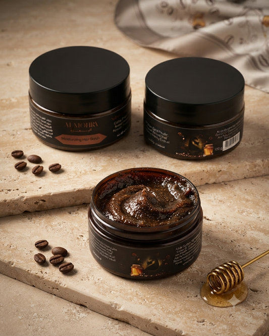 Coffee and honey scrub
